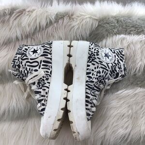 Converse High-Top graphic  Print Sneakers